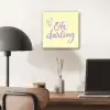 Oh darling - Geel - Hart aluminium wit klein -sfeer5