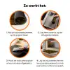Bruin - Bloemen - Goud Inductie beschermer vinyl 3mm klein 276 -zzzzzzz-td-werking