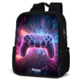 Game - Controller - Neon Rugzak - Zwart middel -schuin
