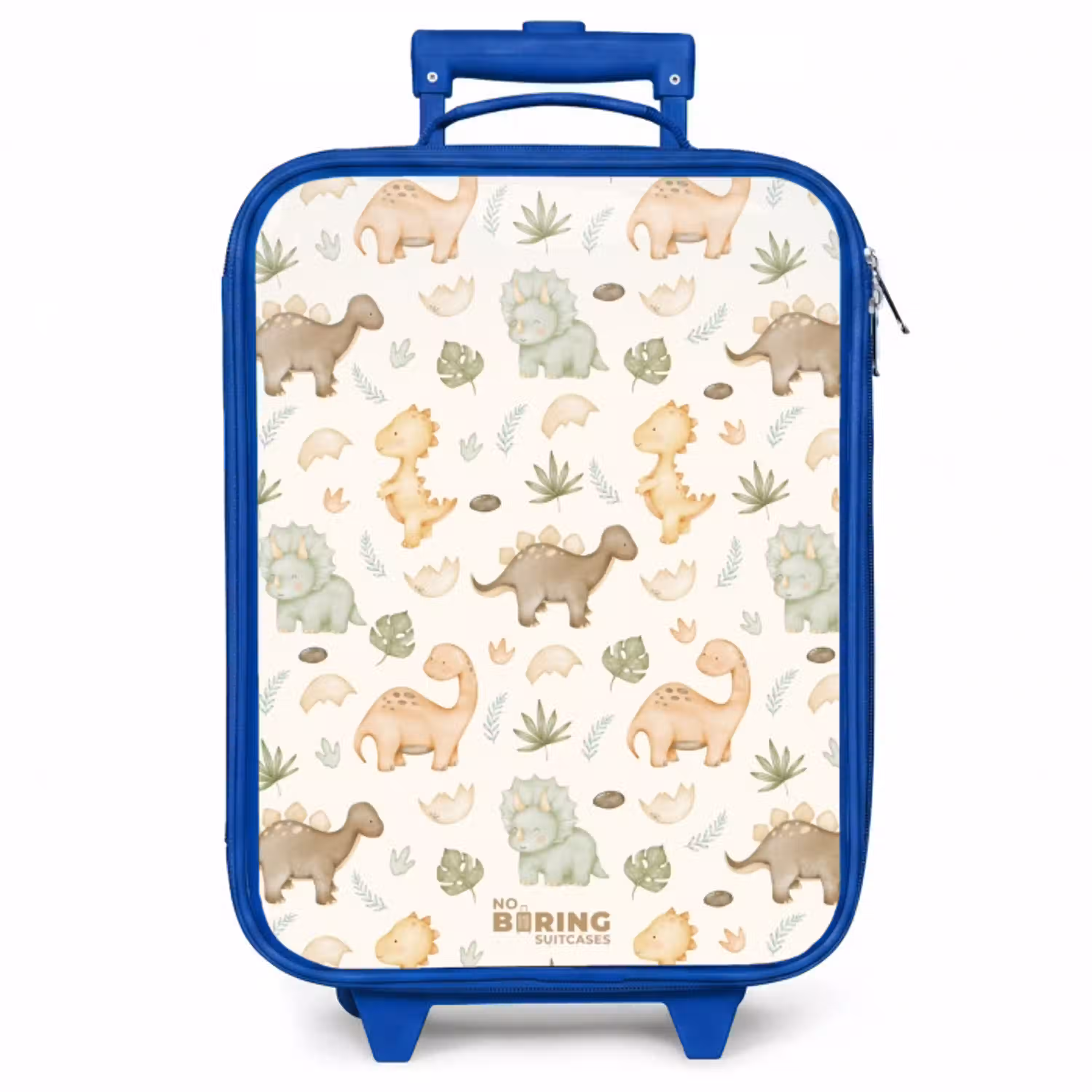 Dino patroon in pastelkleuren Kinderkoffer - Blauw klein -zzz_website3d