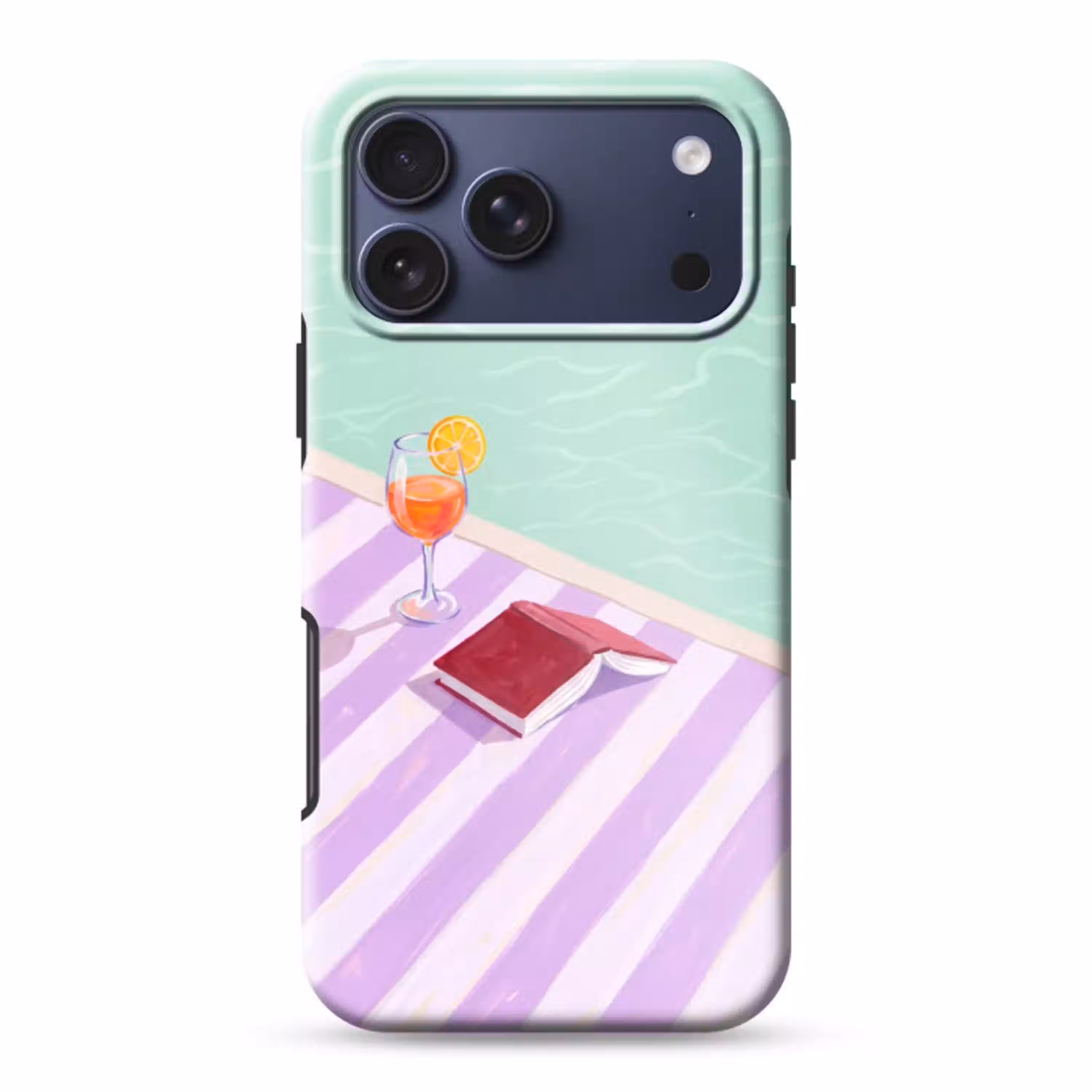Cocktail - Zwembad - Zomer Toughcase MagSafe Apple iPhone 17 Pro Max klein -3d