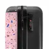 Terrazzo patroon veelkleurig roze en blauw NBS - Handbagage koffer - Kinderen Unisex middel -slot