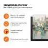 Abstract - Blokken - Goud - Skyline Inductie beschermer vinyl 3mm klein -zzzzzzz-td-ups