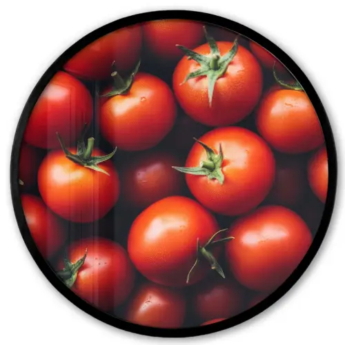 Groente - Rood - Tomaten Fotolijst rond zonder passe partout klein -3d