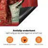 Klassiek - Kerstgroet - Sneeuwpop - Rood Inductie beschermer vinyl 3mm klein -zzzzzzz-td-onderkant