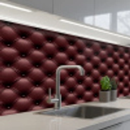 Leer - Patroon - Bordeaux keuken achterwand 2 middel 871 -3d_schuin