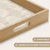 Golven - Structuur - Beige Dienblad Rechthoek middel 911 -USP_HandgreepNL