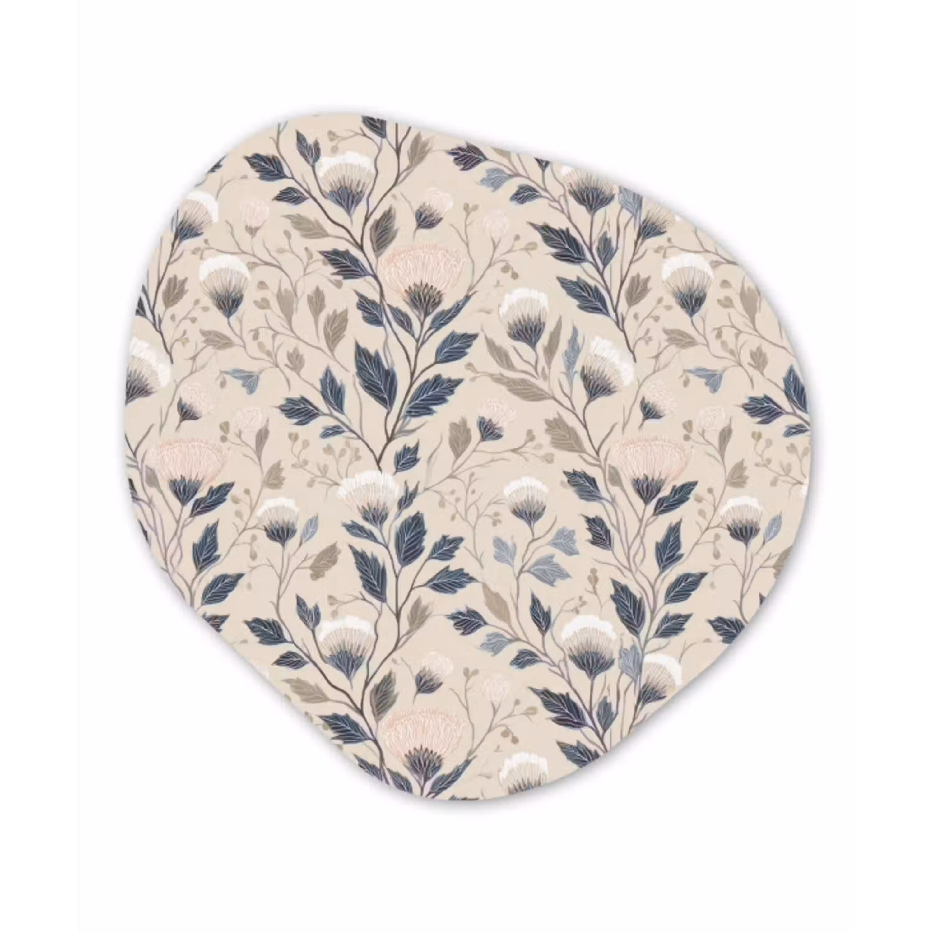Klassiek - Botanisch - Kleurrijk Wandcirkel Organisch Aluminium middel 851 -3d