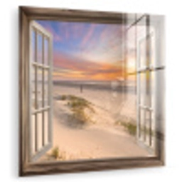 Doorkijk - Strand - Duinen - Natuur - Landschap plexiglas 5mm klein -zzzproduct_nieuw