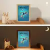 Neon - Voetbal - Schop - Kleurrijk Light Box met kabel (Kinderlampje) klein -sfeer3_kind