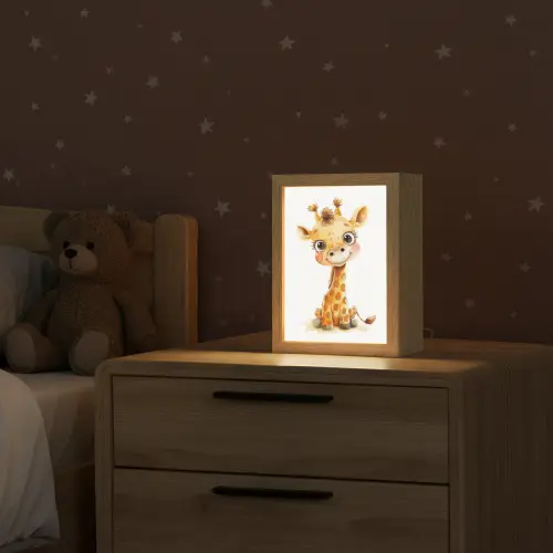 Giraf - Baby dier - Wilde dieren Light Box met kabel klein -sfeer1_kind