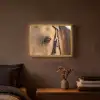 Paard - Oog - Bruin Light Box met batterij (Wandlamp) middel -sfeer4