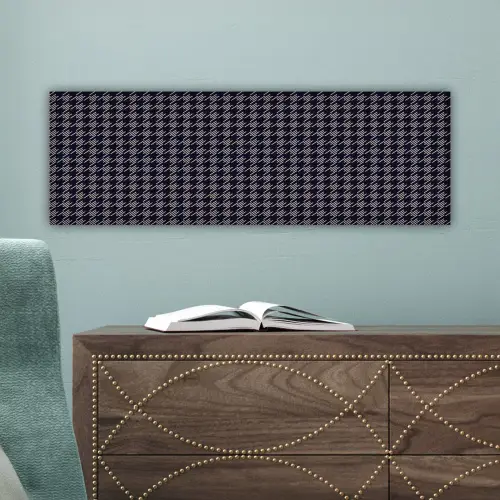 Plaid - Patroon - Ruit - Blauw canvas 2cm klein 828 -sfeer4