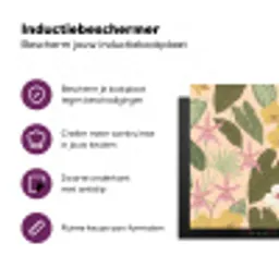 Patroon - Bloemen - Kleurrijk Inductie beschermer vinyl 3mm klein -zzzzzzz-cc-usp