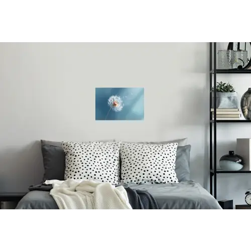 Paardenbloem - Wind - Blauw Muursticker klein -slaapkamer
