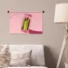 Augurken - Pot - Schaduw - Roze Wandkleed katoen klein -sfeer4
