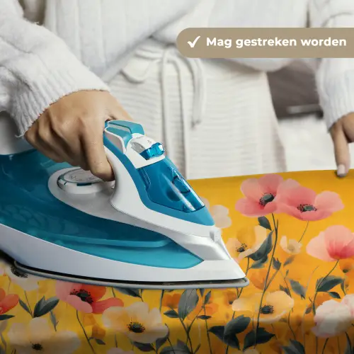 Bloemen - Veld - Geel Wandkleed katoen klein -sfeer9