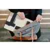 Zwart - Abstract - Japandi laptophoes neopreen klein -tas