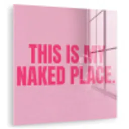 Tekst - Modern - Roze plexiglas 5mm klein -zzzproduct_nieuw