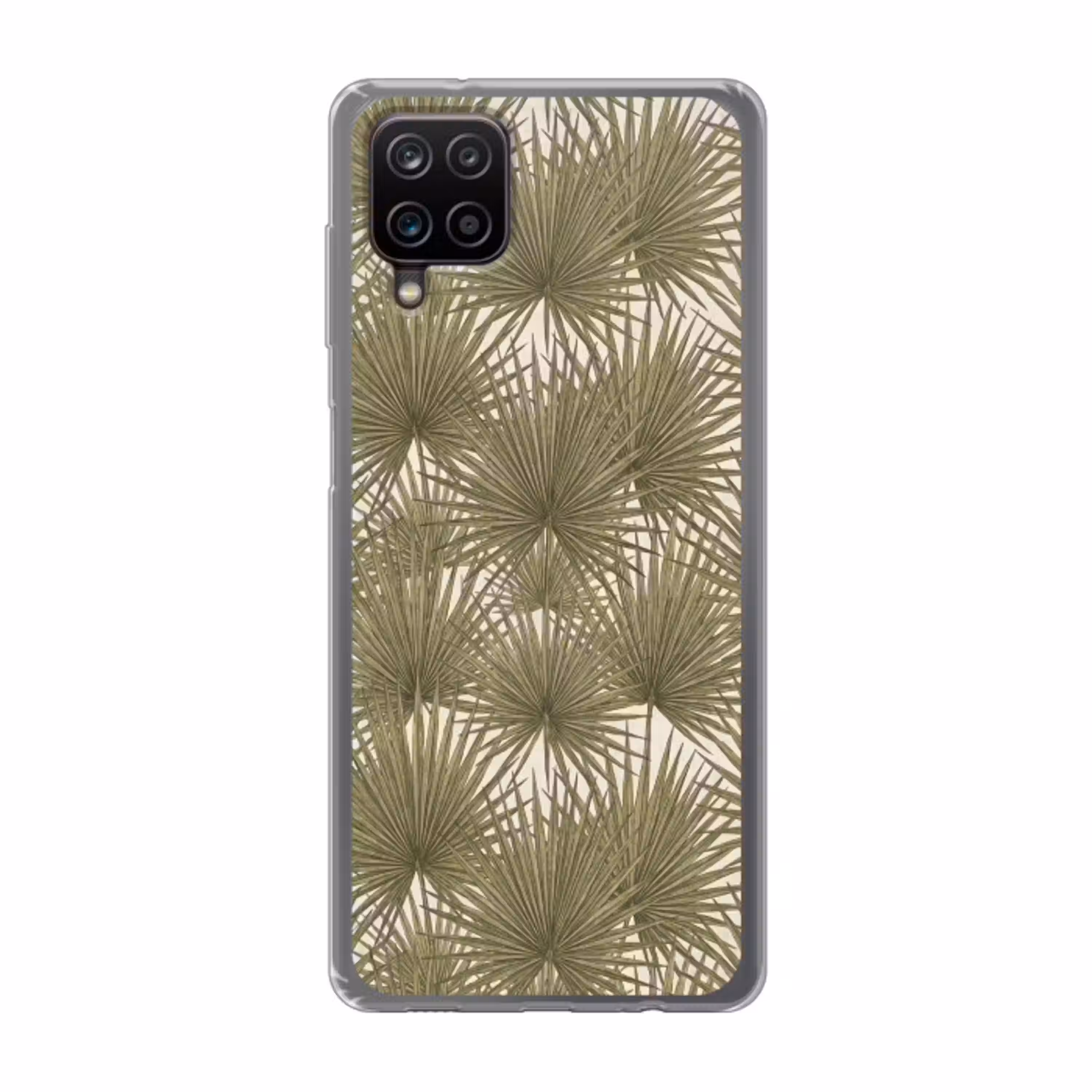 Blad - Tropisch - Patroon - Natuur - Groen Telefoonhoesje Samsung Galaxy A12 klein -3d