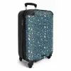 Terrazzo patroon groen met pastel NBS - Handbagage koffer - Volwassenen Unisex middel -productfoto_3d