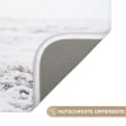 Rendier - Gewei - Sneeuw - Winter Badmat klein -USP_AntislipDE