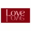 Love - Spiegeling - Rood Muismat XXL klein -3d_leeg