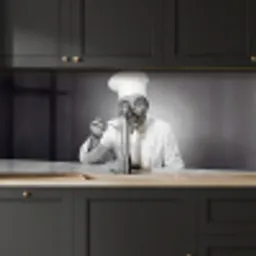 Chef - Spaghetti - Pasta keuken achterwand 2 middel -sfeer1