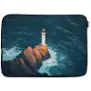 Vuurtoren - Rots - Zee - Golven laptophoes neopreen klein -zkaufland3dotto