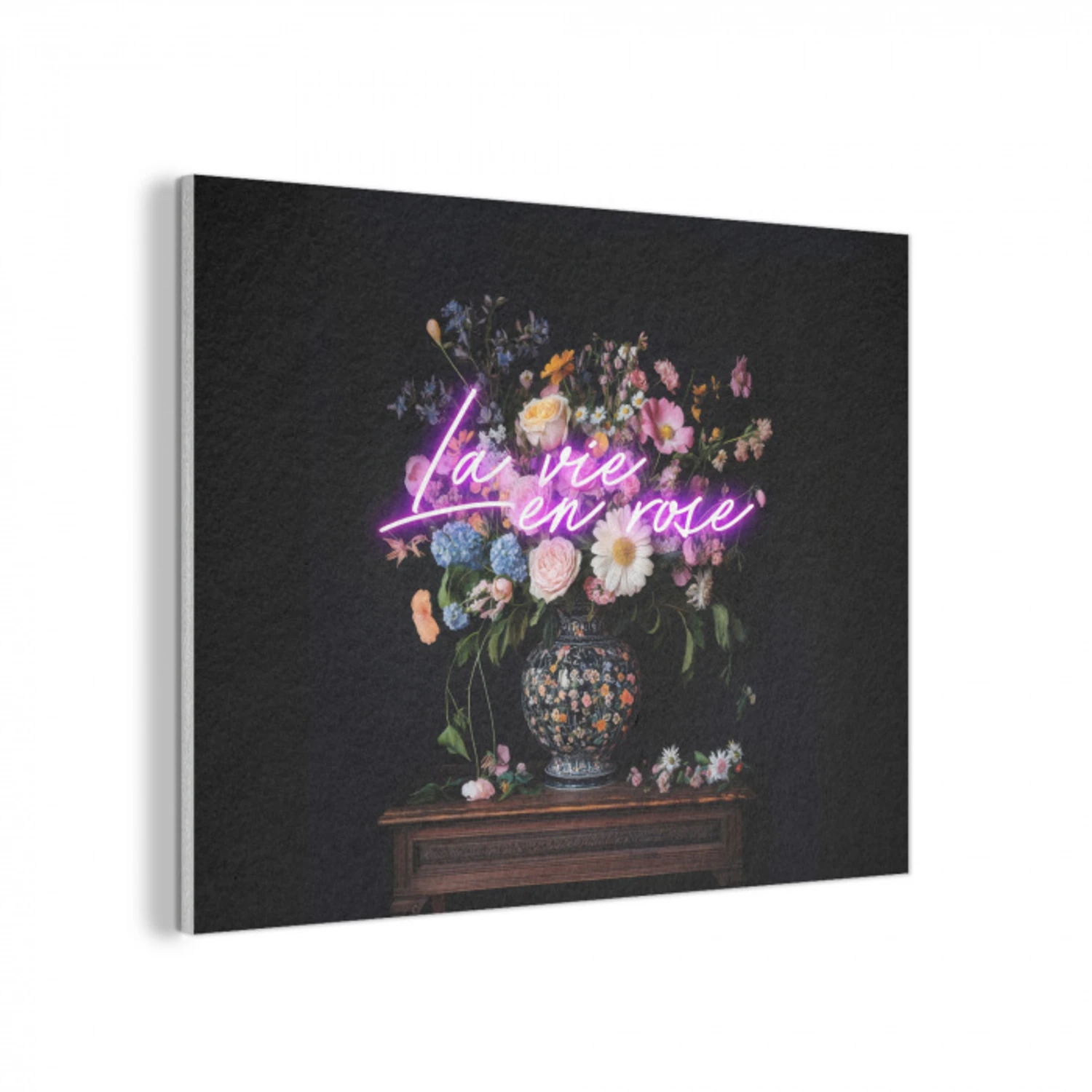 Neon - Vaas - Bloemen PET vilt klein -3d