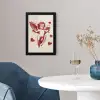 Cupido - Hartjes - Rood - Klassiek fotolijst zwart zonder passe partout klein -sfeer4