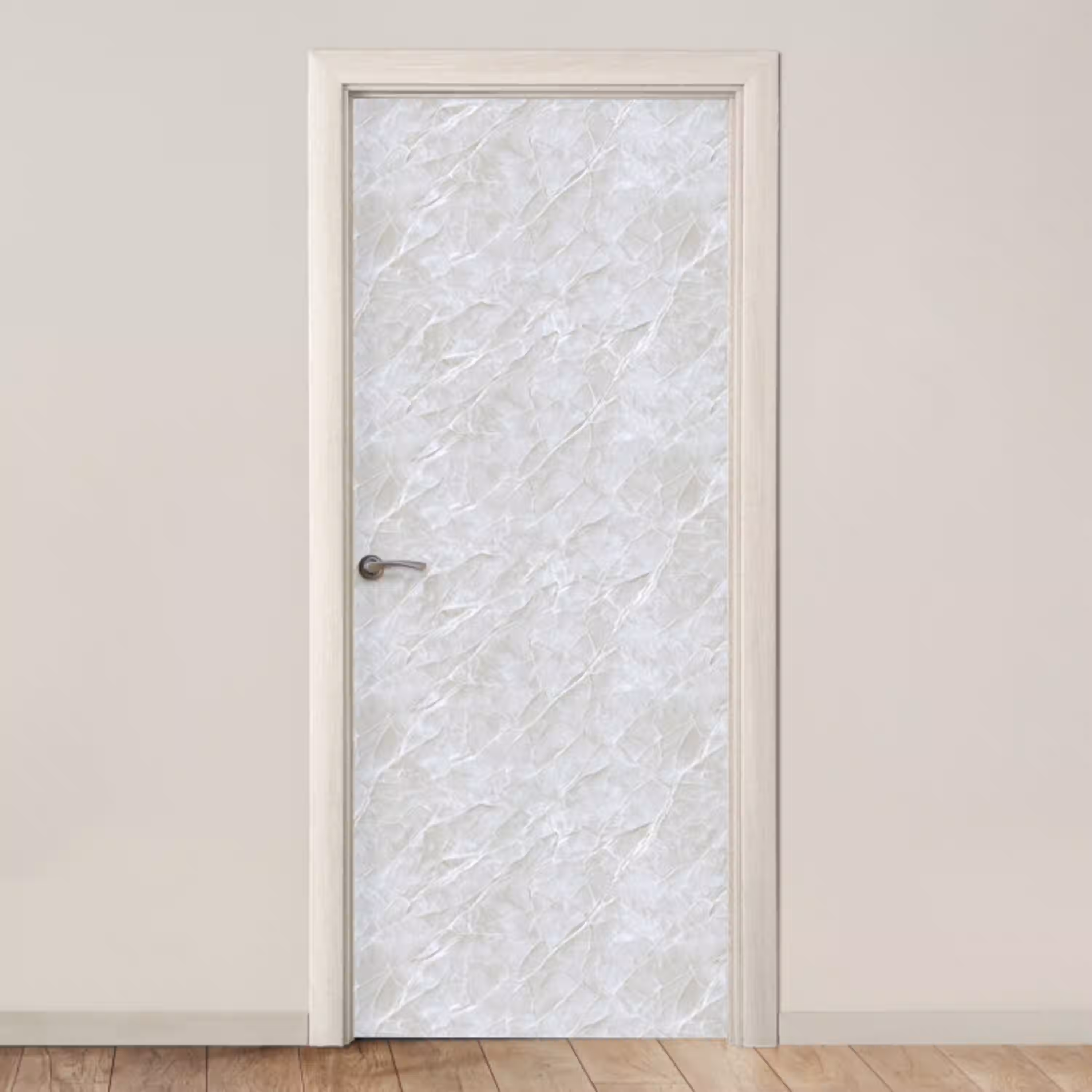 Oppervlakte - Textuur - Grijs deurposter klein 289 -3d_beige
