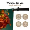 Vrouw - Sinaasappel - Bessen - Oranje Wandkleed katoen klein -sfeer2