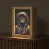 Kat - Jas - Graffiti - Bril - Zwart Light Box met kabel (Tafellamp) klein -z3d_website