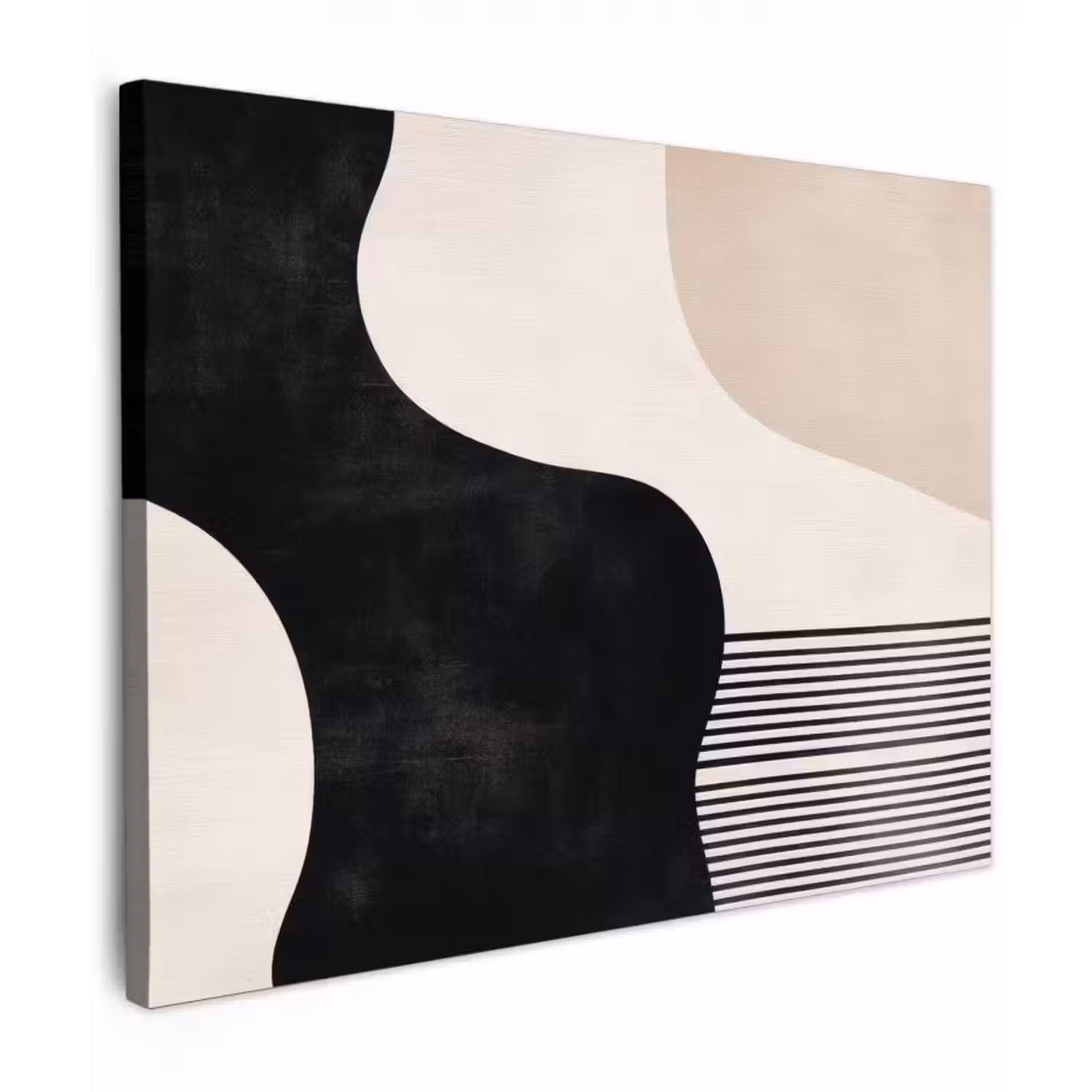 Canvas schilderij - Abstract - Japandi - Beige - Modern