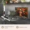 Vrouwen - Bloemen - Modern - Bril - Abstract keuken achterwand spatscherm klein -usp_ES