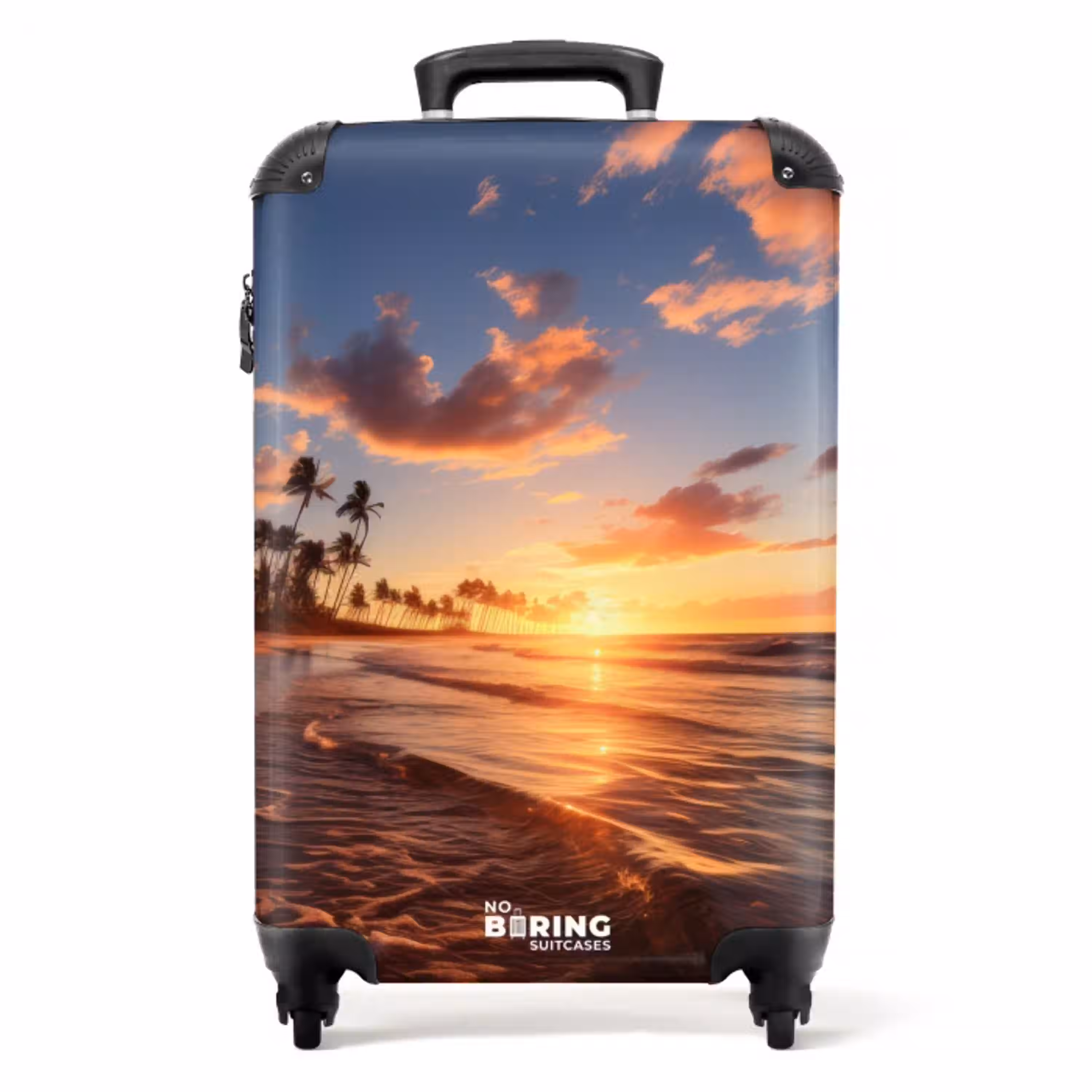 Zee bij zonsondergang NBS - Handbagage koffer - Unisex middel -productfoto_recht