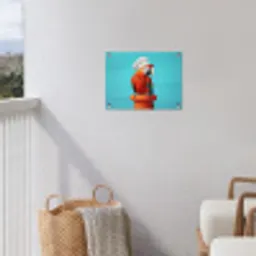 Ara - Koksmuts - Sokkel - Grappig tuinposter los doek klein -sfeer8
