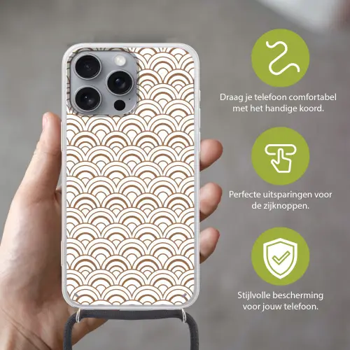 Klassiek - Motief - Terracotta Hoesje iPhone 16 Pro Max met koord klein 804 -sfeer2_NL