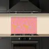 Vloeiend - Verf - Perzik keuken achterwand spatscherm klein 900 -sfeer1