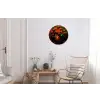 Vrouw - lychee - exotisch Wandcirkel aluminium klein -woonkamer
