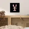 Kreeft - Roze - Zacht - Zwart aluminium wit klein -sfeer3