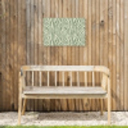 Zebra - Motief - Groen Tuinposter op houten frame 2 cm dik klein 845 -sfeer4