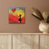 Banksy - Kunst - Graffiti - Meisje - Street art aluminium wit klein -sfeer4