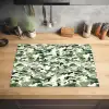 Abstract - Camouflage - Groen Inductie beschermer vinyl 3mm klein 276 -sfeer5