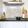 Terrazzo -  Patroon - Staal Inductie beschemer met haakjes klein 777 -sfeer2