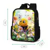 Bij op bloem Rugzak - Zwart middel -productfoto_formaten