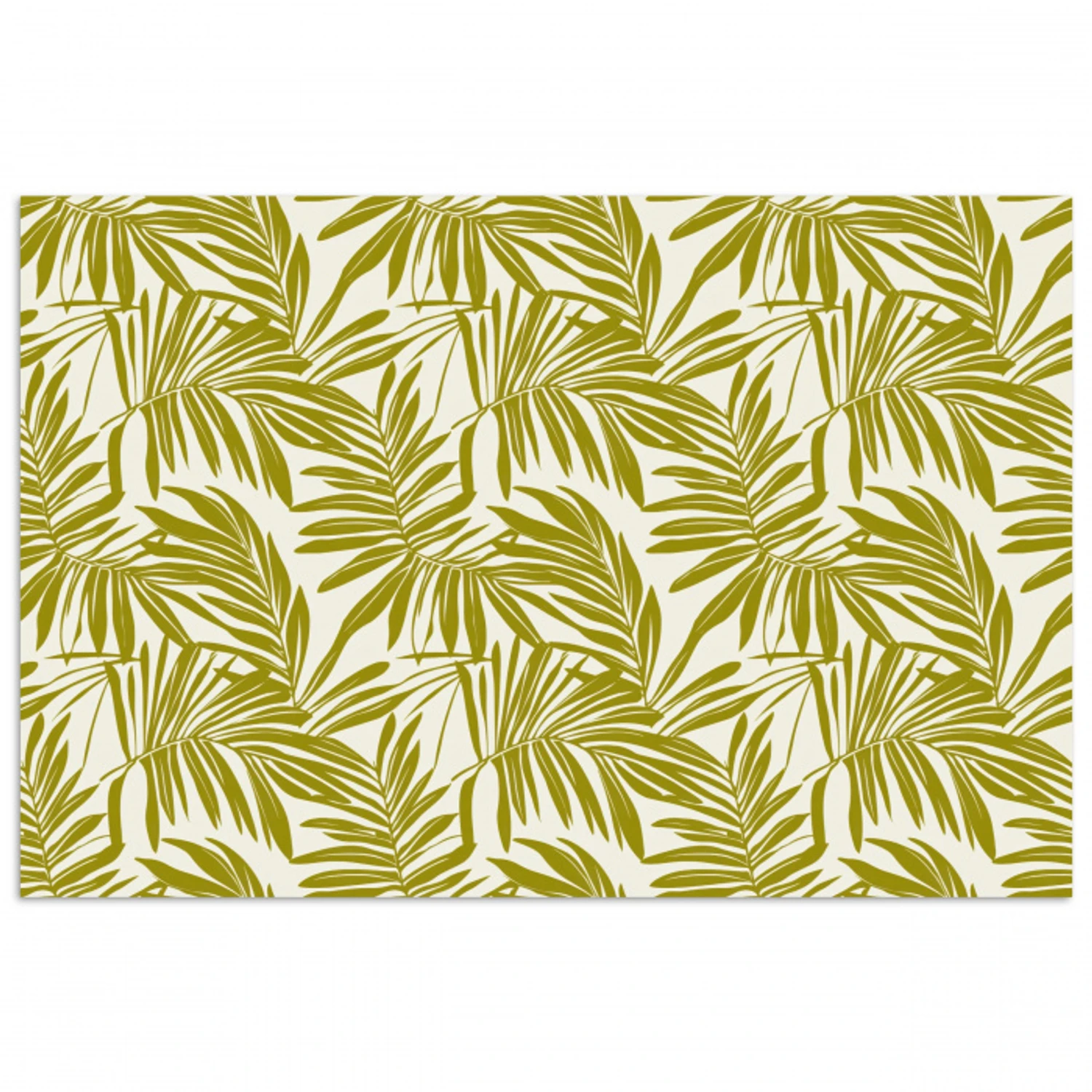 Palmblad - Patroon - Groen poster papier klein 62 -3d