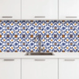 Patroon - Modern - Kleurrijk keuken achterwand 2 middel 871 -3d