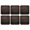 Hout - Grillige nerven onderzetter kurk middel -3d